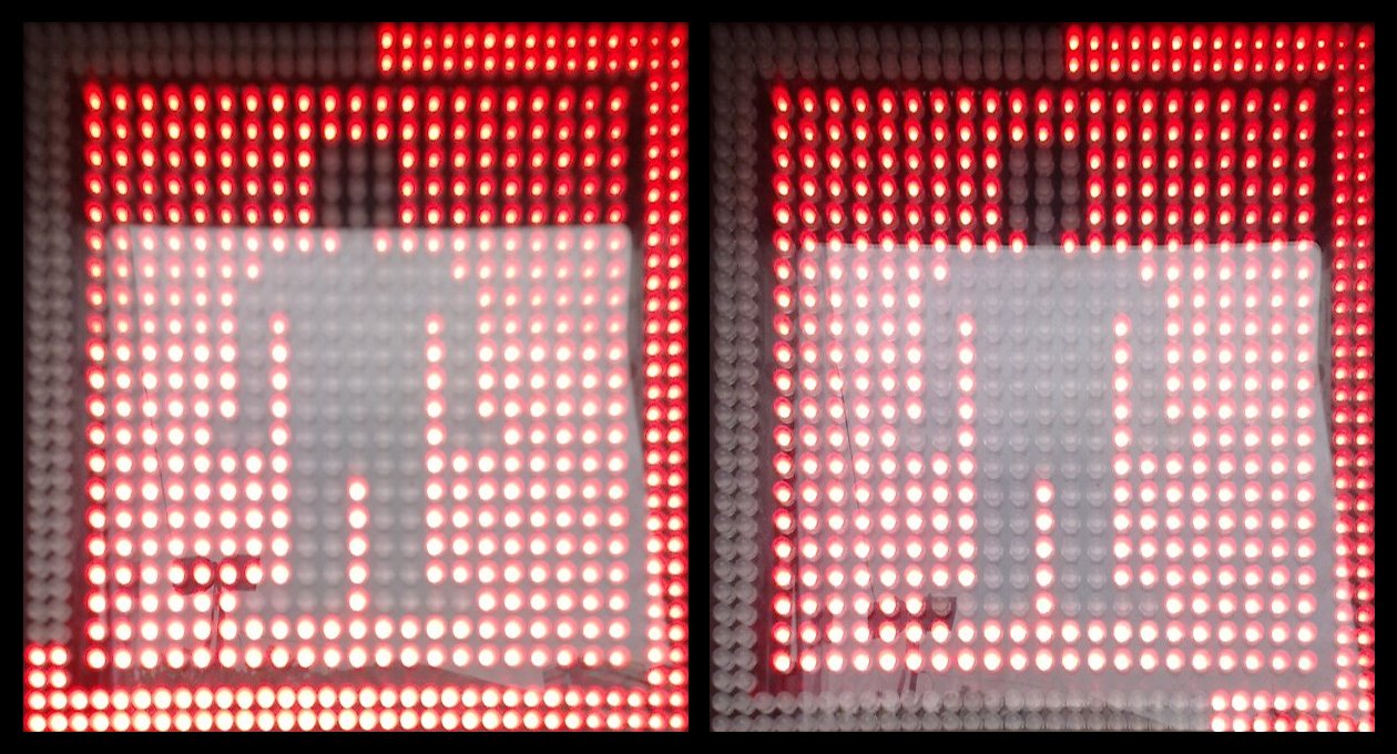 Two Frames of a Countdown Traffic Light