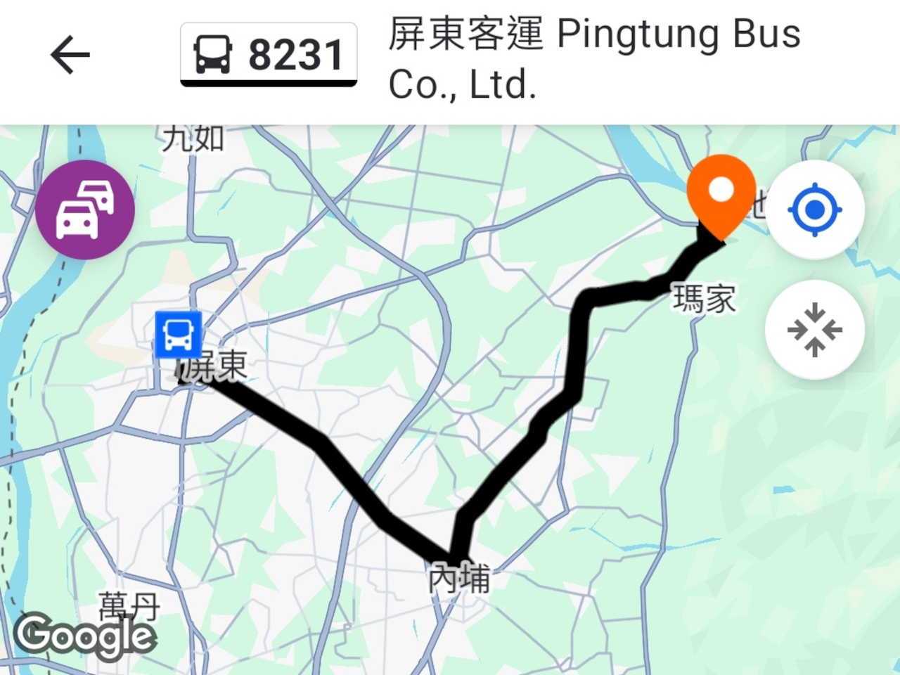 Pingdong Bus 8231